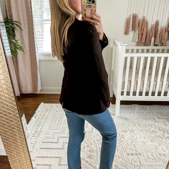 Suistudio - Blazer - Cameron Single Breasted Italian Wool Jacket - Brown - Sz 4 - Picture 3 of 16